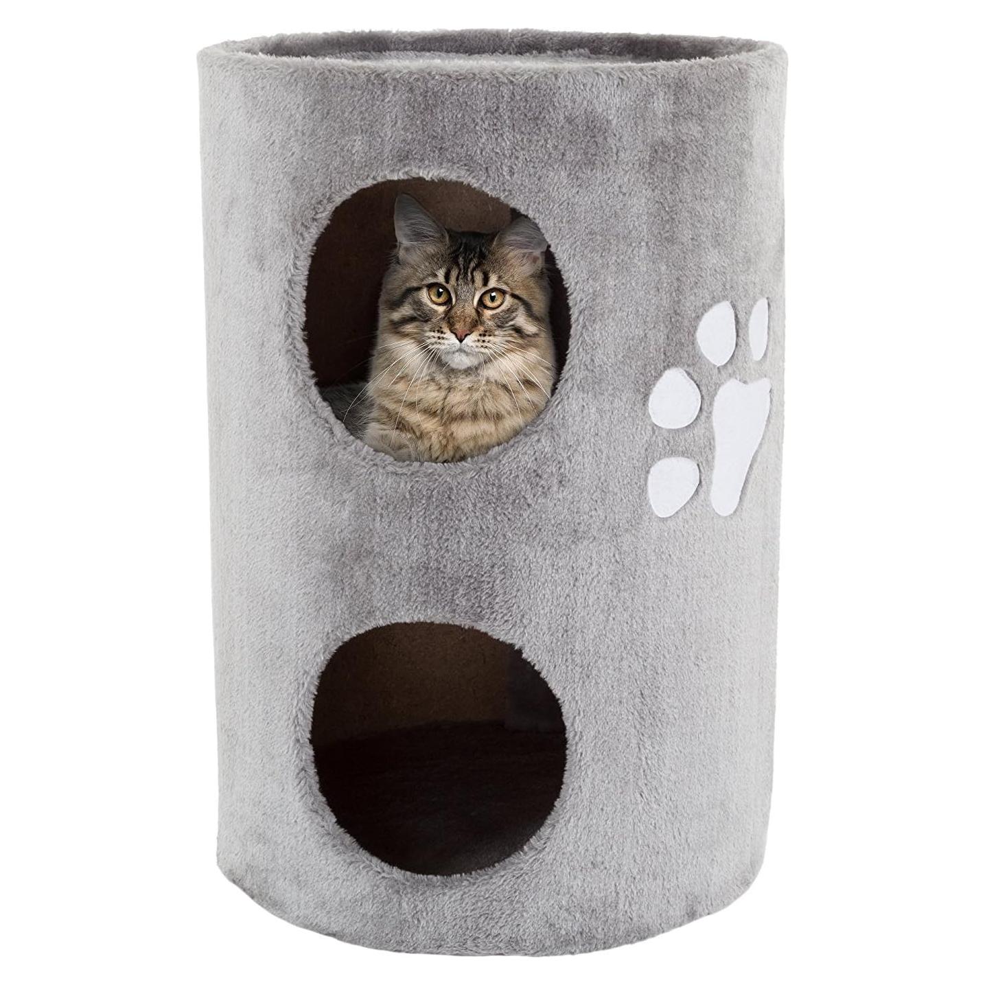 Condo para Gatos 2 Pisos PETMAKER 52 cm con Rascador Sisal