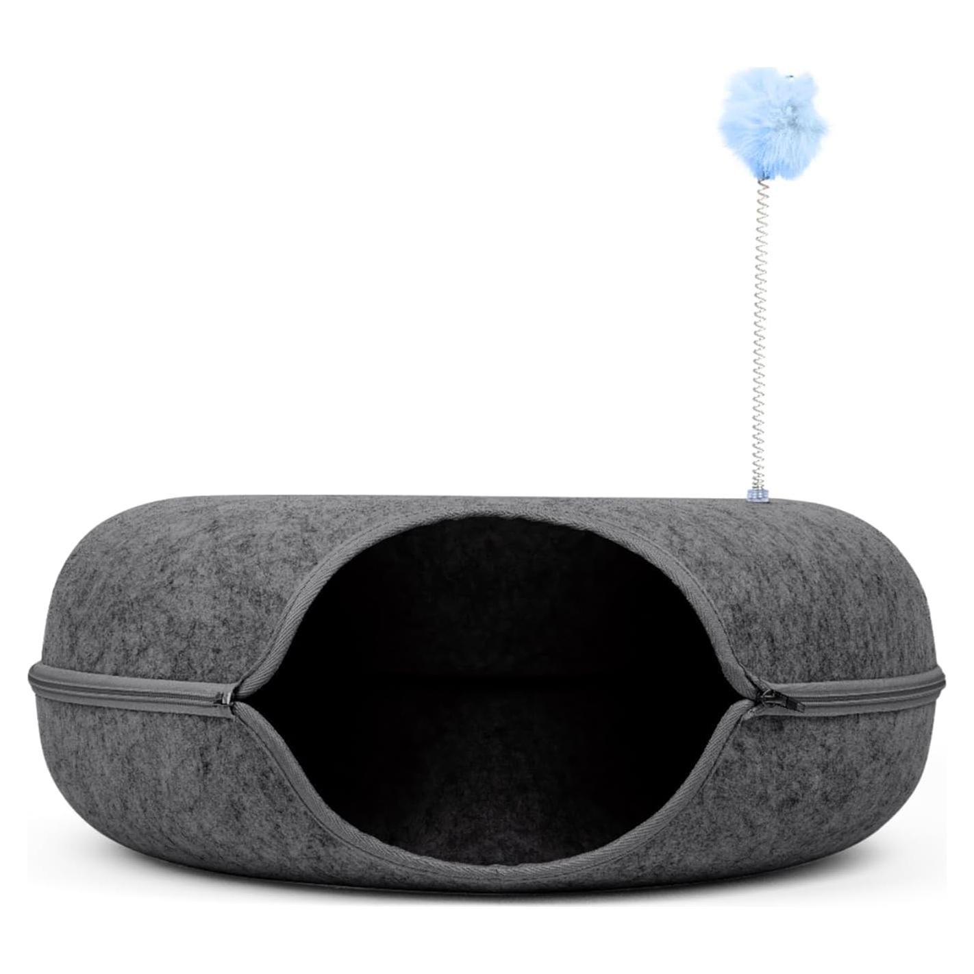 Cama Túnel para Gatos Jia Xi Mediana Gris Oscuro