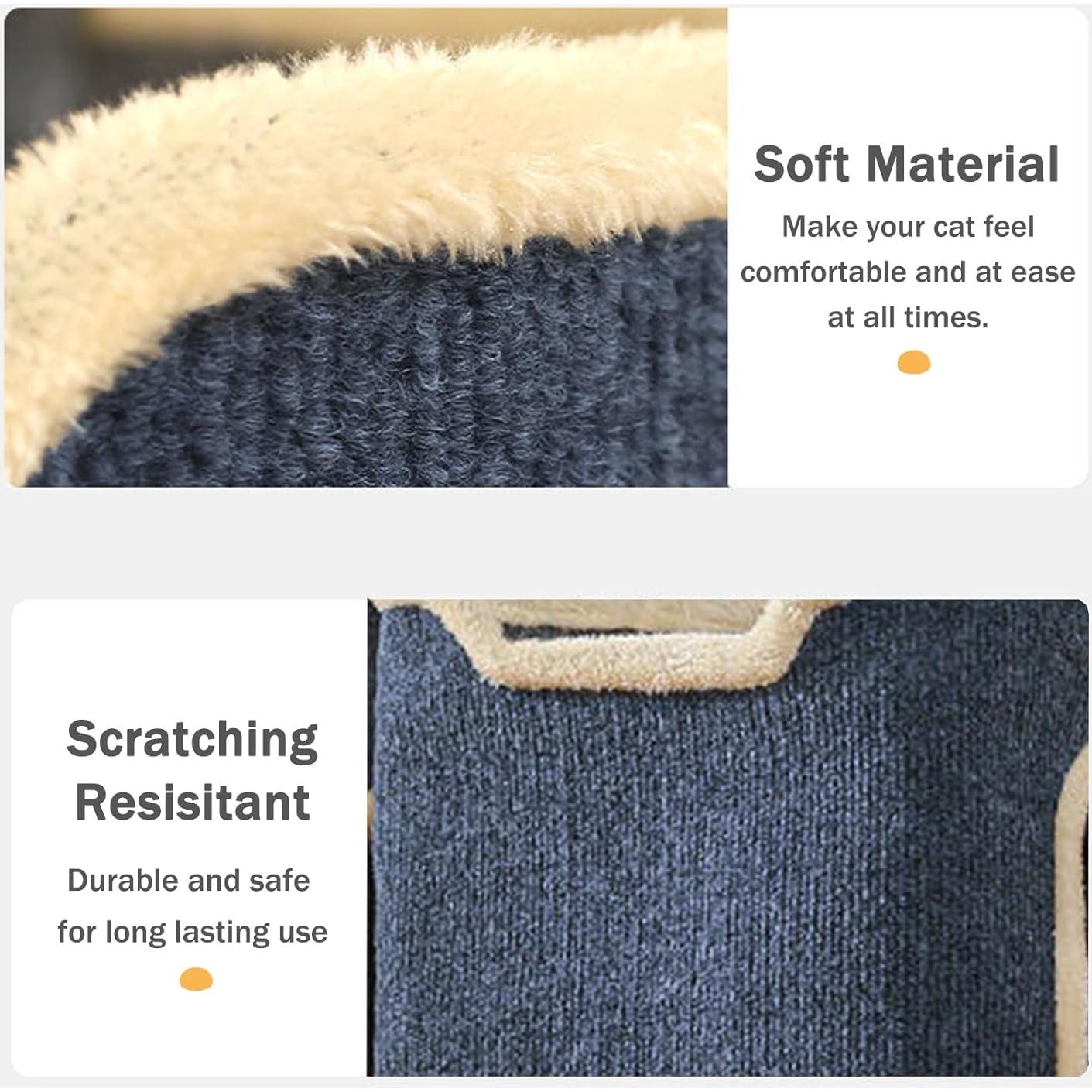 Casa para Gatos Pempet 3 Niveles con Cama Suave y Juguetes