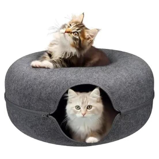 Cueva de Gato Donut Hegale para Gatos Grandes y Perros Pequeños