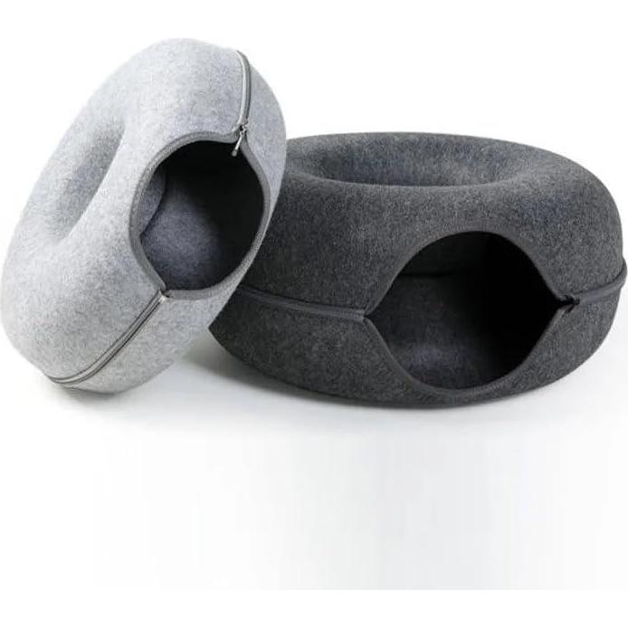 Cueva de Gato Donut Hegale para Gatos Grandes y Perros Pequeños