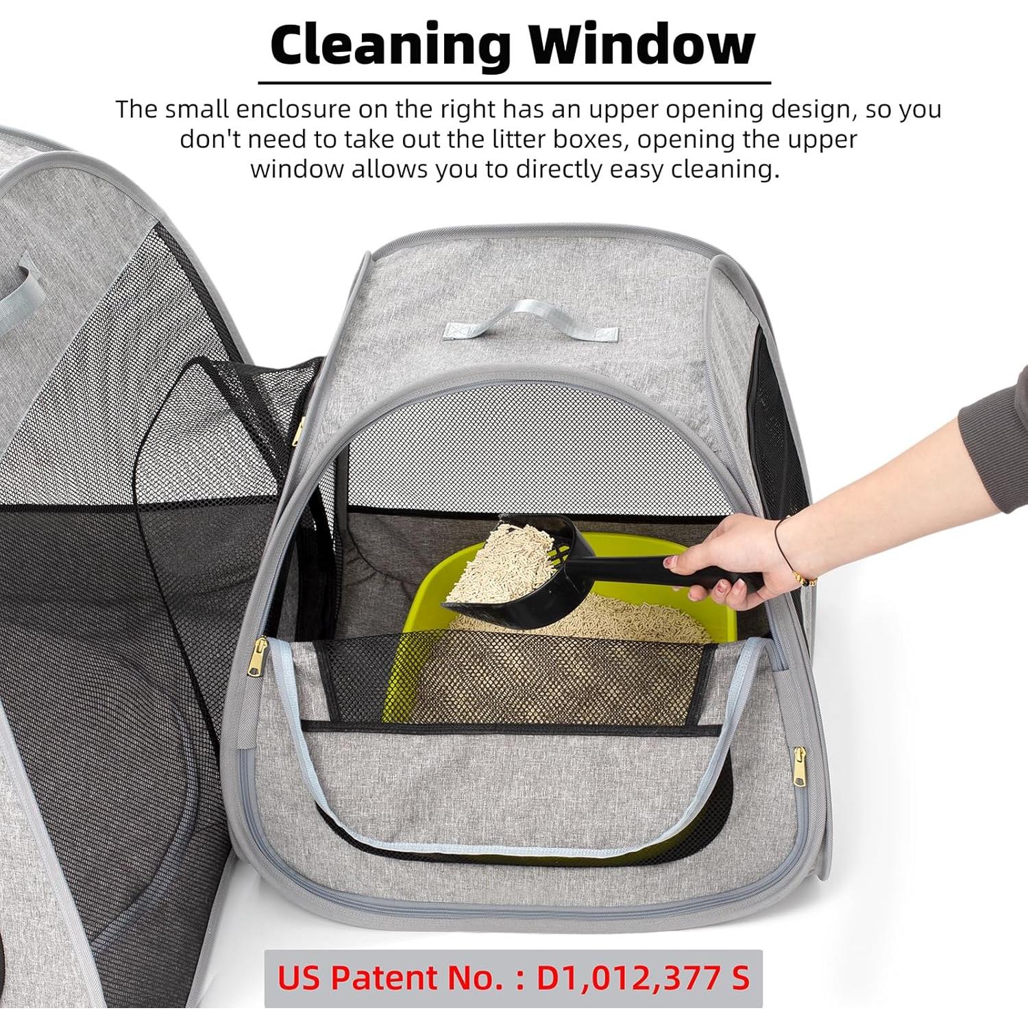 Parque de Juego Portátil Tenrai para Gatos y Perros 125x80cm