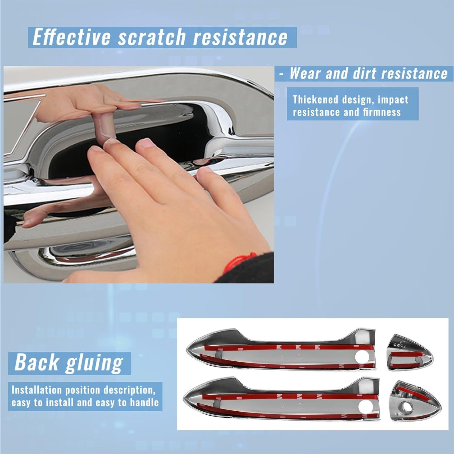 Cubiertas de Manijas de Puerta Exterior ECCPP para Honda Accord/Pilot