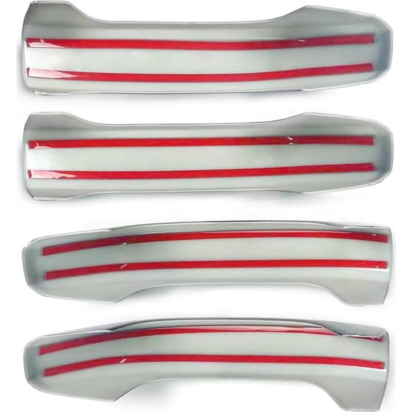 Cubiertas de Manijas de Puerta BENXUTO 8 Piezas Negro Brillante