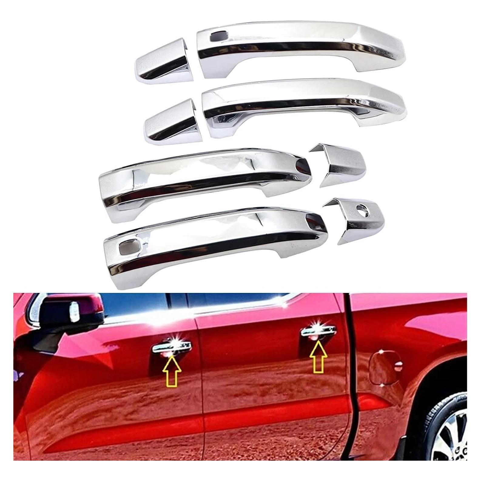 Cubiertas de Manija Cromadas eLoveQ para Chevy Silverado/GMC Sierra