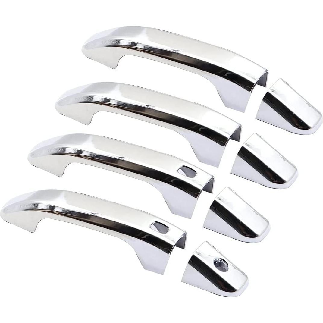 Cubiertas de Manija Cromadas eLoveQ para Chevy Silverado/GMC Sierra