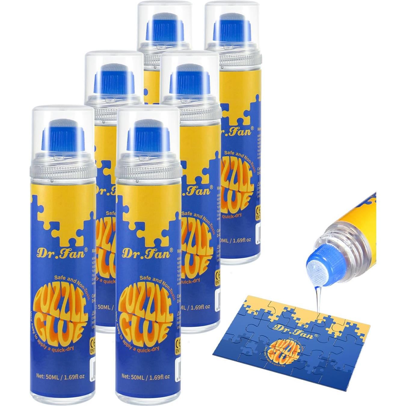 Aplicador de Pegamento para Rompecabezas DR.FAN 50ml - 6 Paquetes