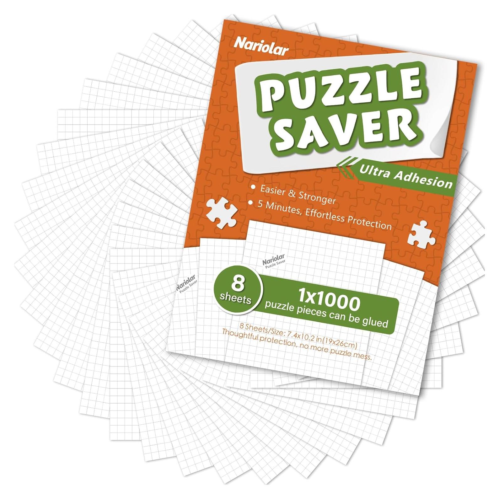 Hojas de Pegamento Nariolar para Rompecabezas 8 Piezas 19x26 cm