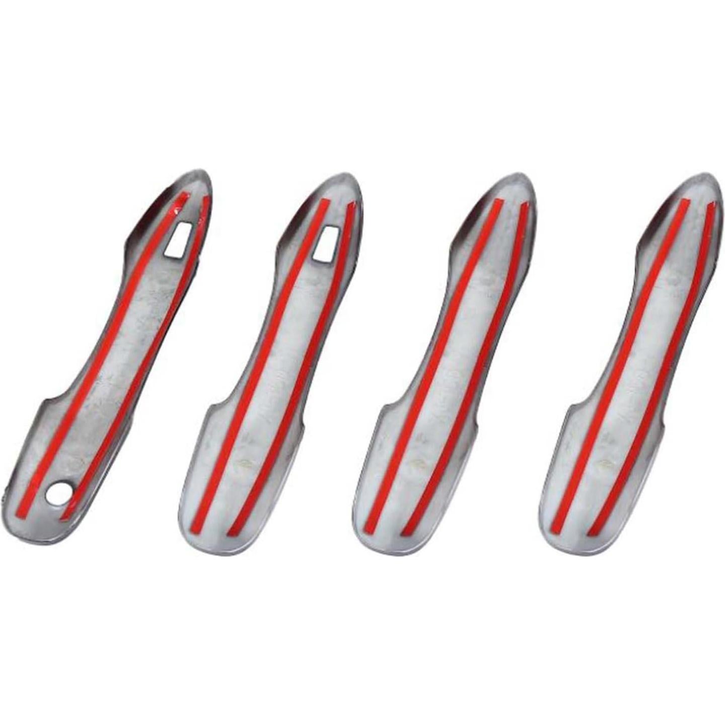 Cubierta de Manija de Puerta eLoveQ Negra Brillante 4 Unidades