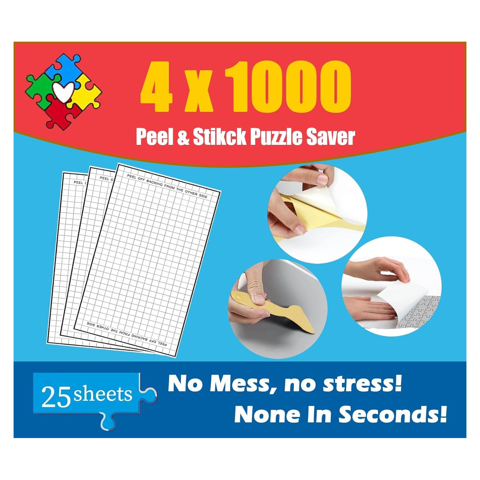 25 Hojas para Preservar Rompecabezas dqf - 4 Rompecabezas 1000 Piezas