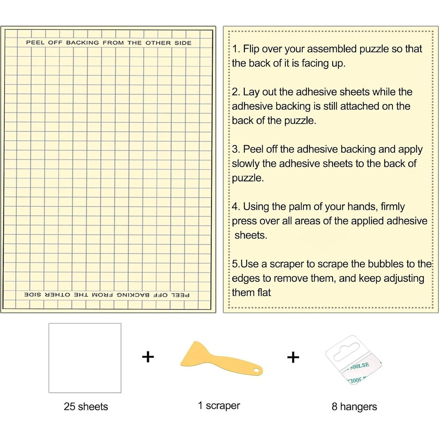 25 Hojas para Preservar Rompecabezas dqf - 4 Rompecabezas 1000 Piezas