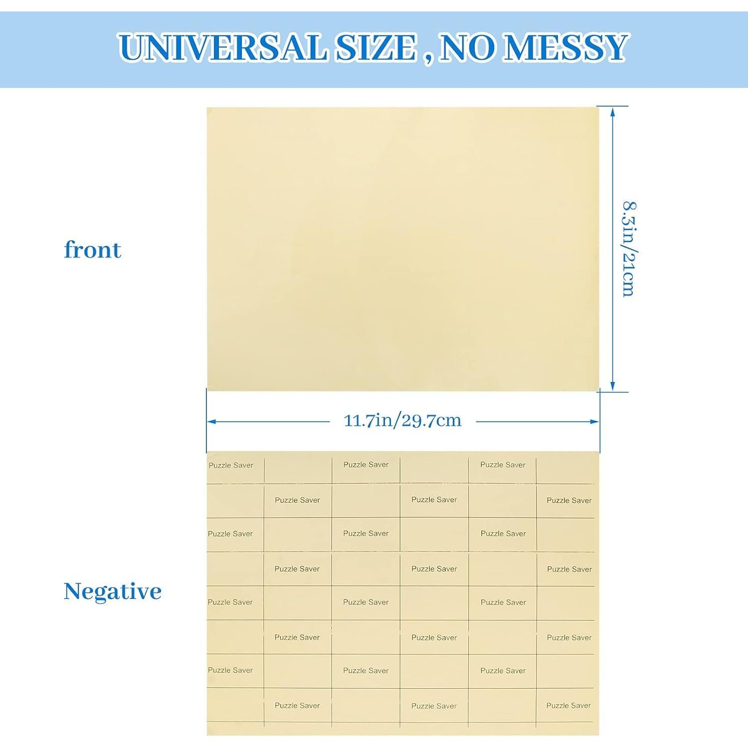 Mat de Pegamento para Rompecabezas Hoedia 15 Hojas Adhesivas