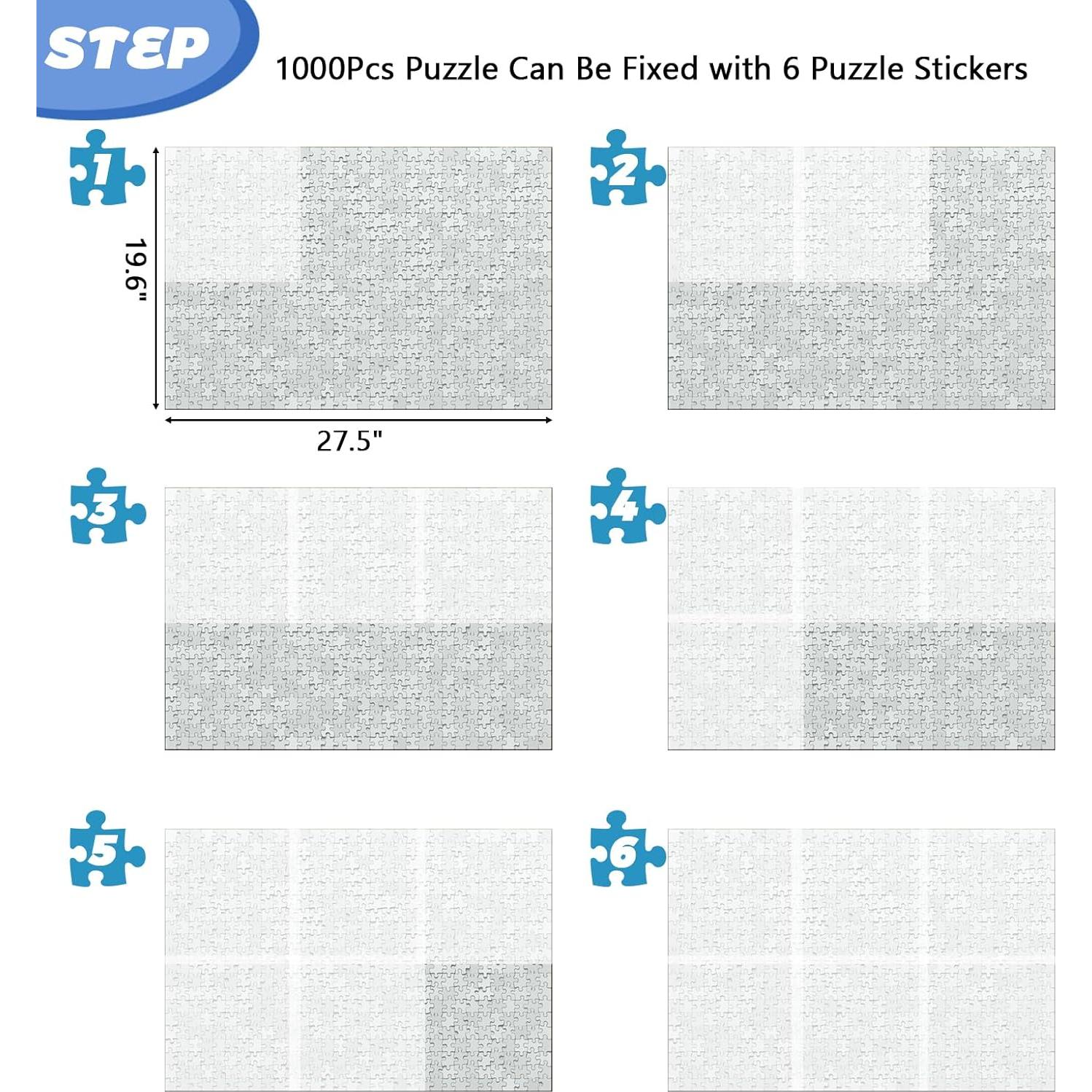 Hojas de Pegamento para Rompecabezas WISHDIAM 36 PCS 25.4x25.4 cm