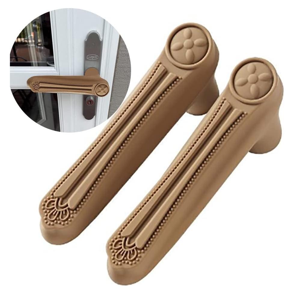 Protector de Manija de Puerta MIKMAYTOO Silicona Marrón