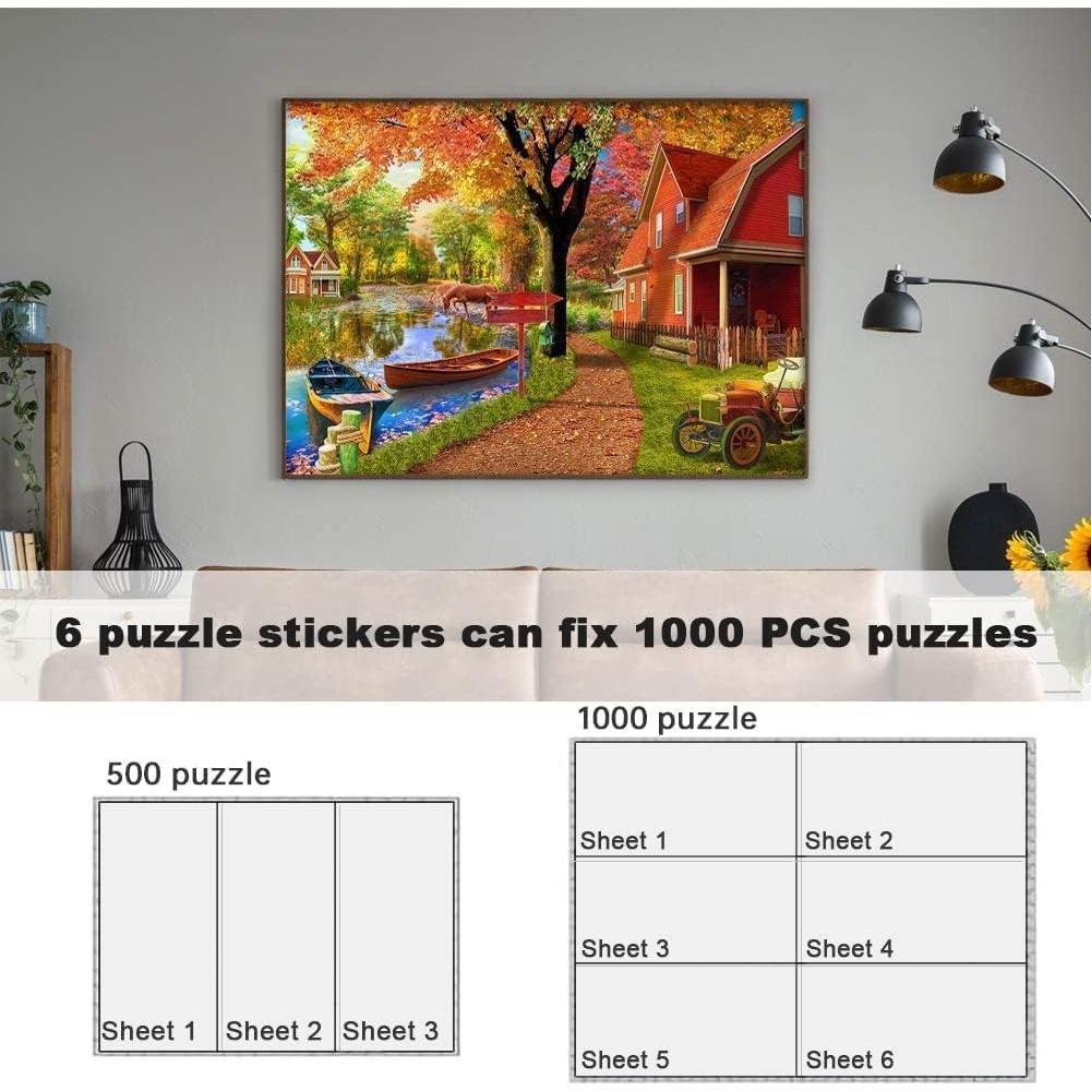 Hojas de Adhesivo para Rompecabezas QIKSION 24 Piezas Iridiscentes