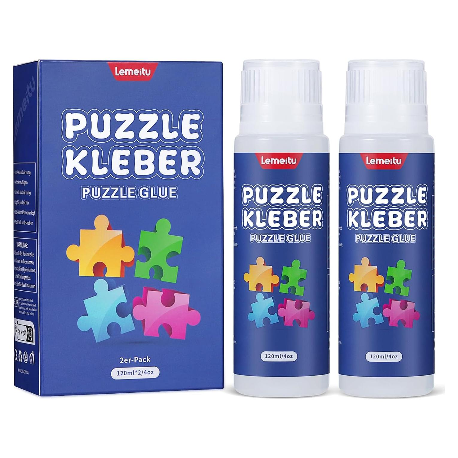 Pegamento para Rompecabezas Lemeitu 120ML No Tóxico 2 Paquetes