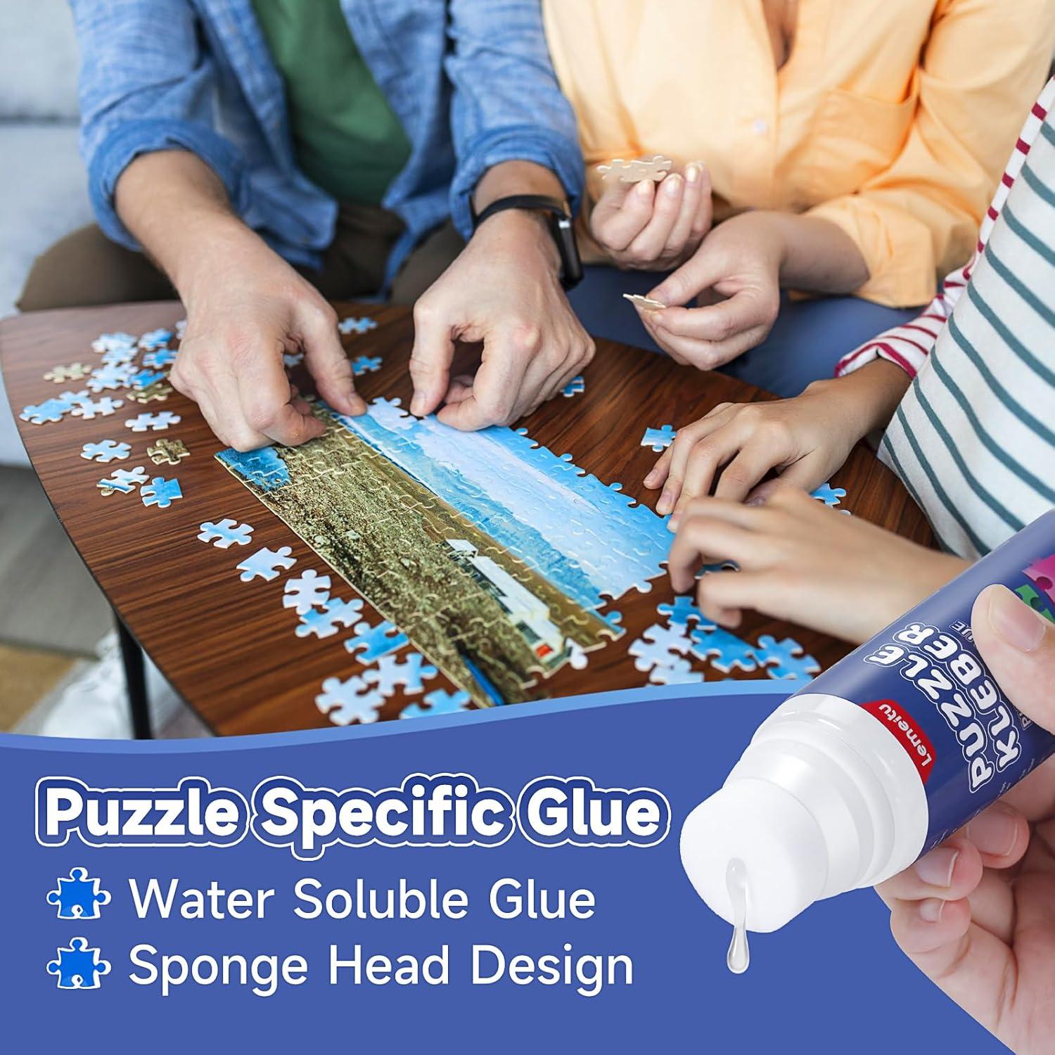 Pegamento para Rompecabezas Lemeitu 120ML No Tóxico 2 Paquetes