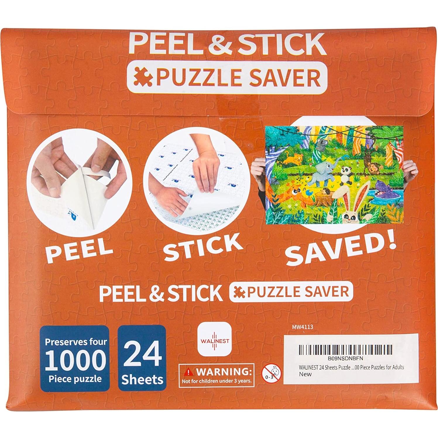 Kit de Hojas Adhesivas para Rompecabezas WALINEST - 24 Piezas