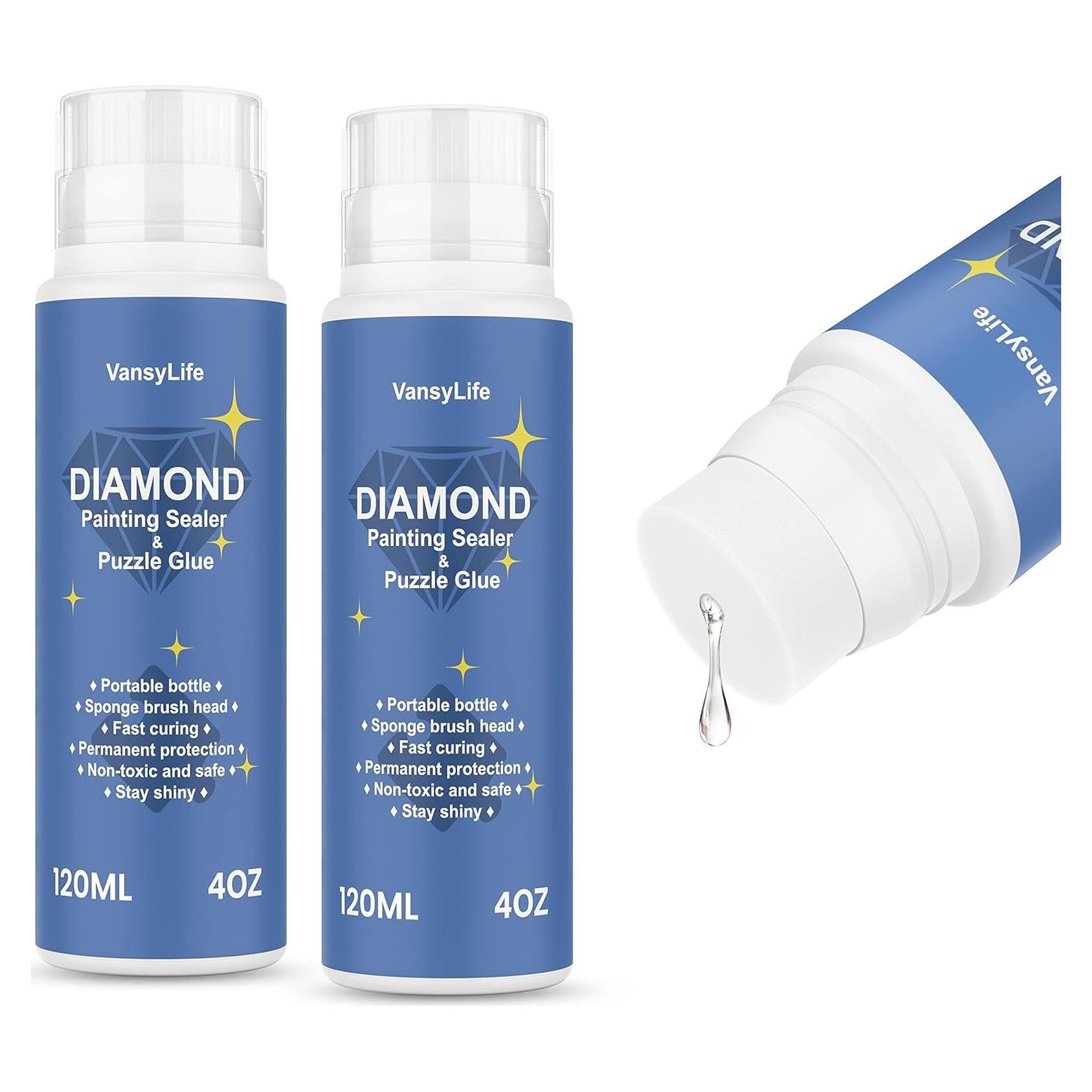Sellador de Pintura de Diamante VansyLife 240ML - 2 Piezas