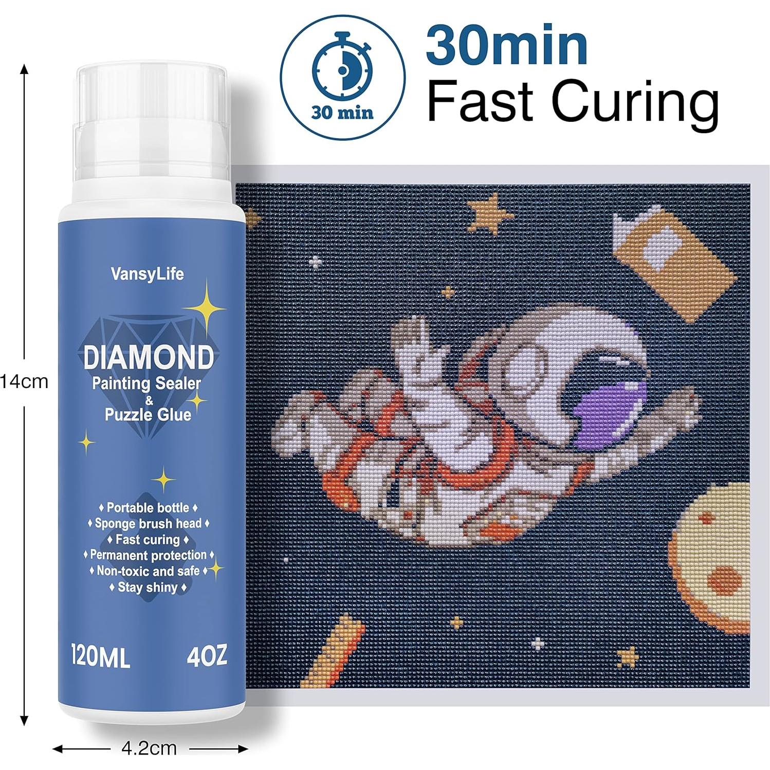 Sellador de Pintura de Diamante VansyLife 240ML - 2 Piezas