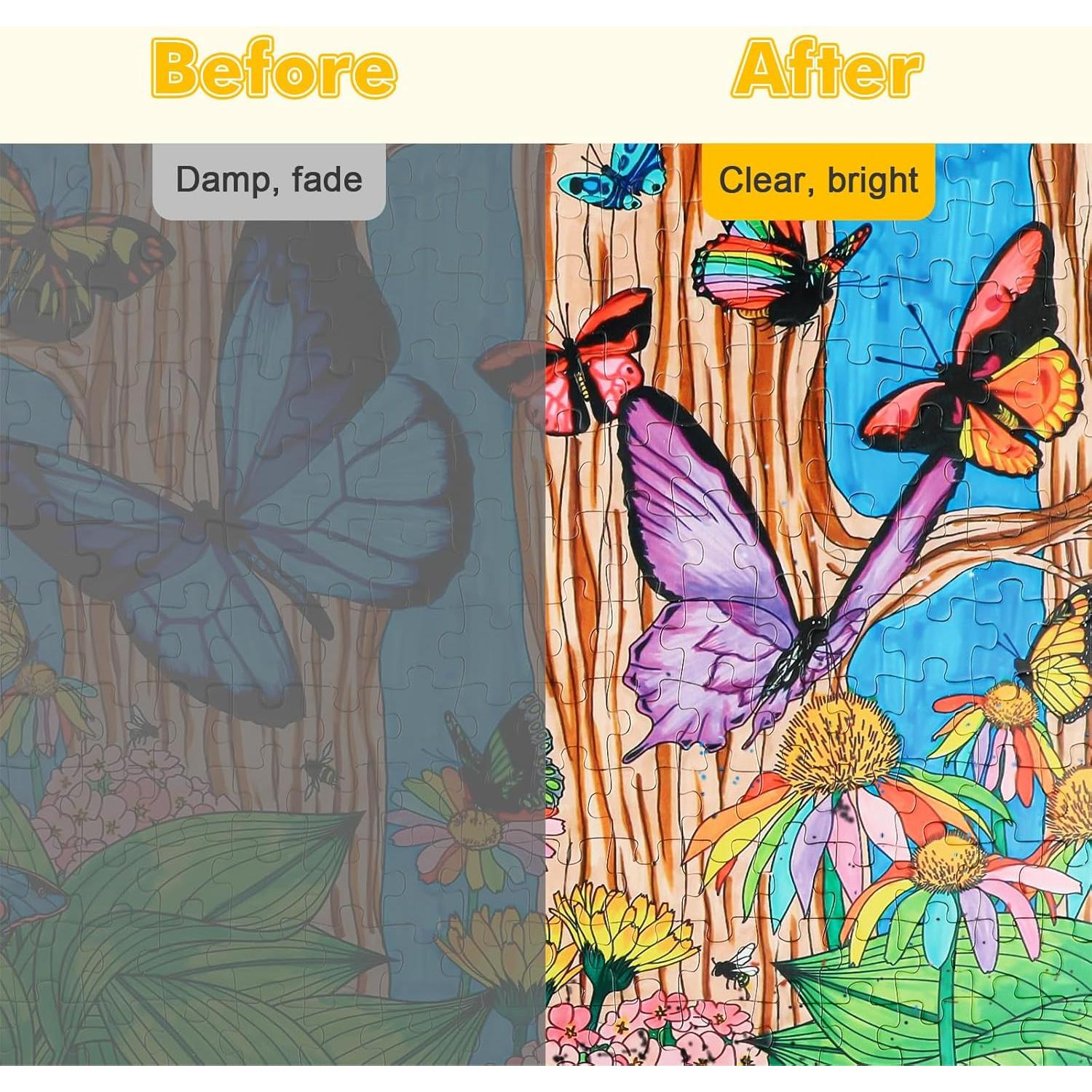 Pegamento para Rompecabezas GHHKUD 360ml No Tóxico con Esponja