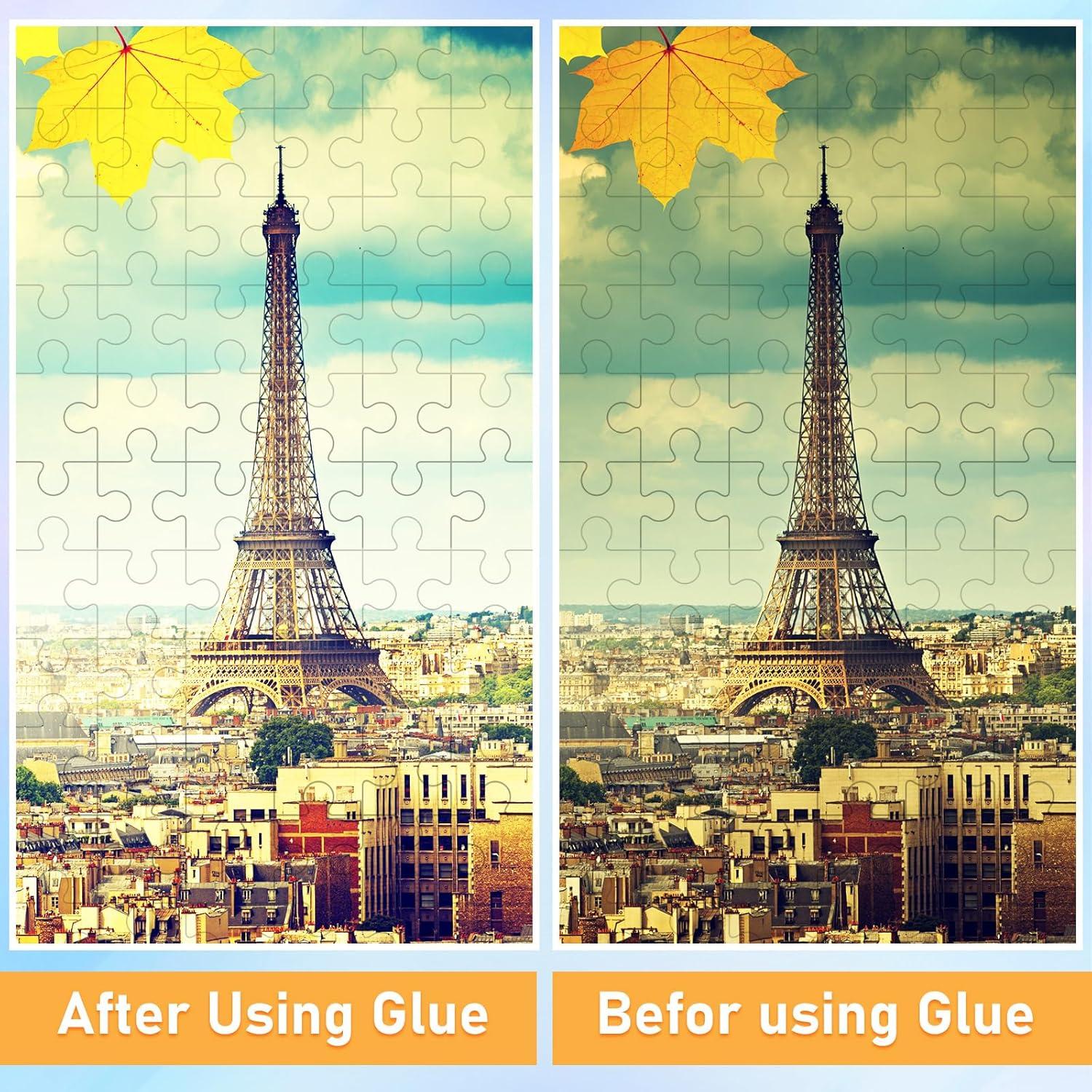 24 Hojas Adhesivas Transparentes para Rompecabezas Arrowbash