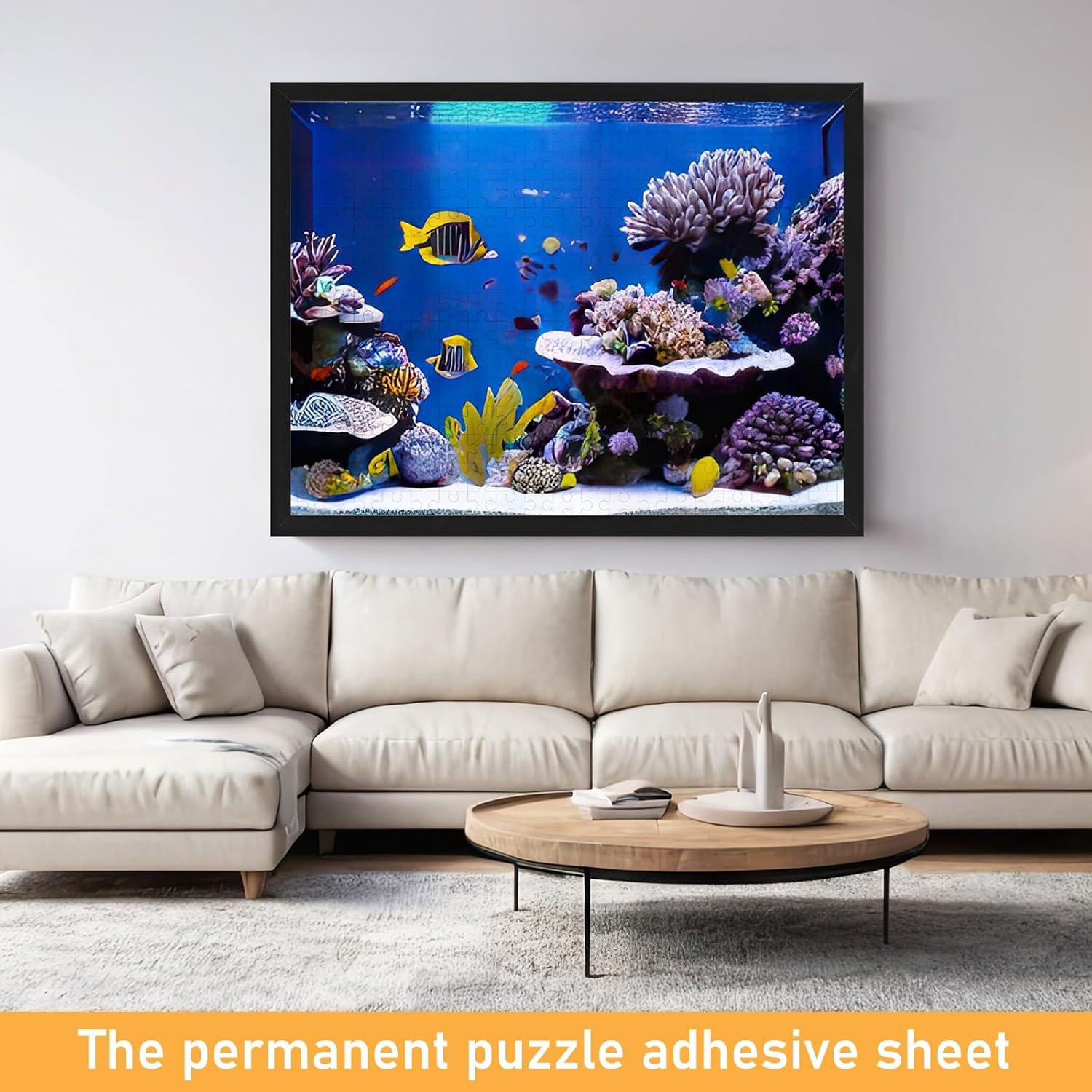 24 Hojas Adhesivas Transparentes para Rompecabezas Arrowbash