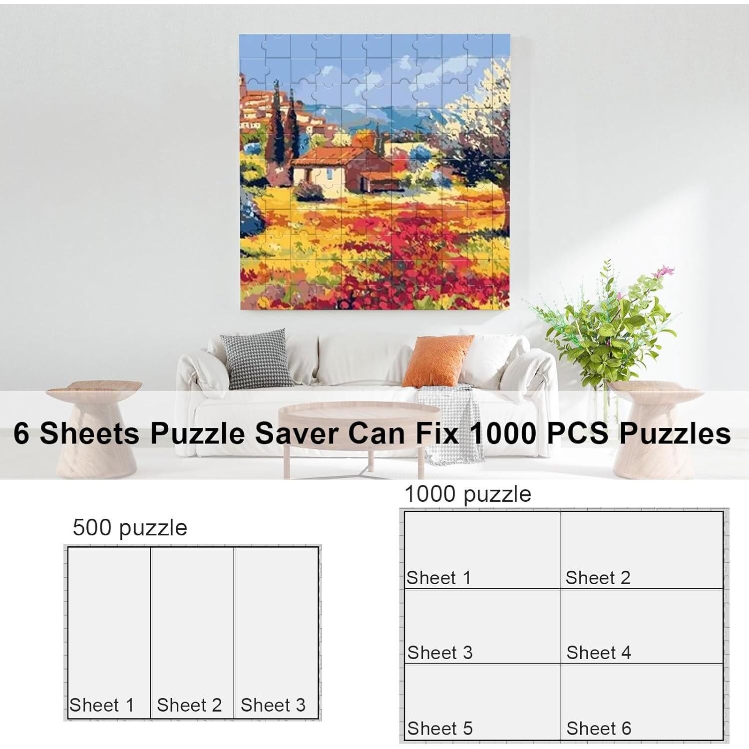 Conservador de Rompecabezas LIKAJON 24 Piezas Negro 37.6x17.8 cm