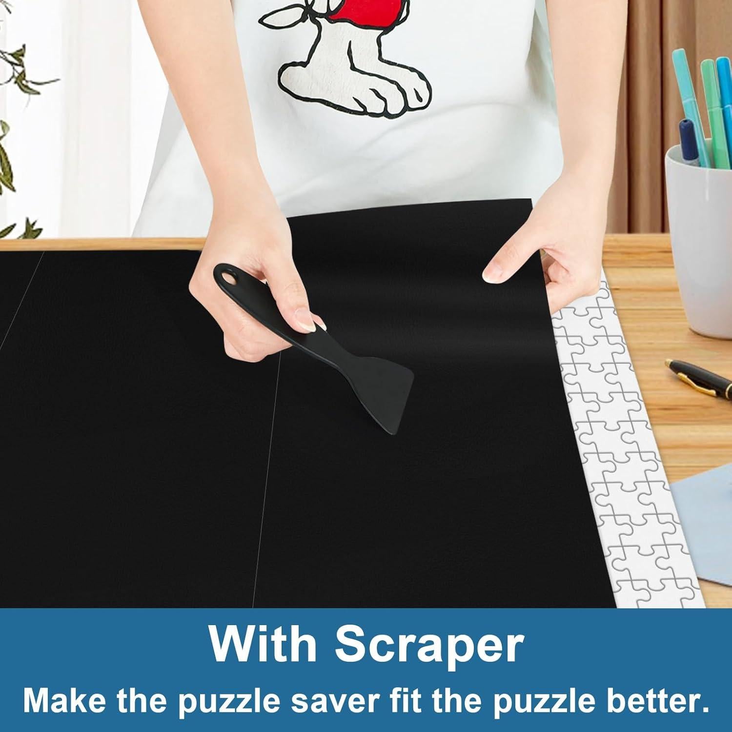 Conservador de Rompecabezas LIKAJON 24 Piezas Negro 37.6x17.8 cm