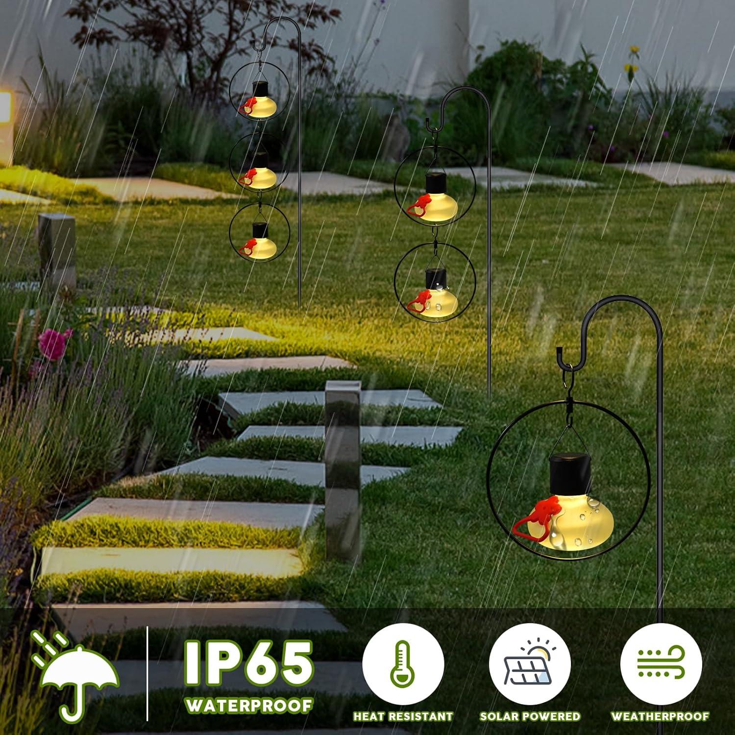 Juego de 6 Alimentadores de Colibrí Solar HEADAK LIFE - Vidrio