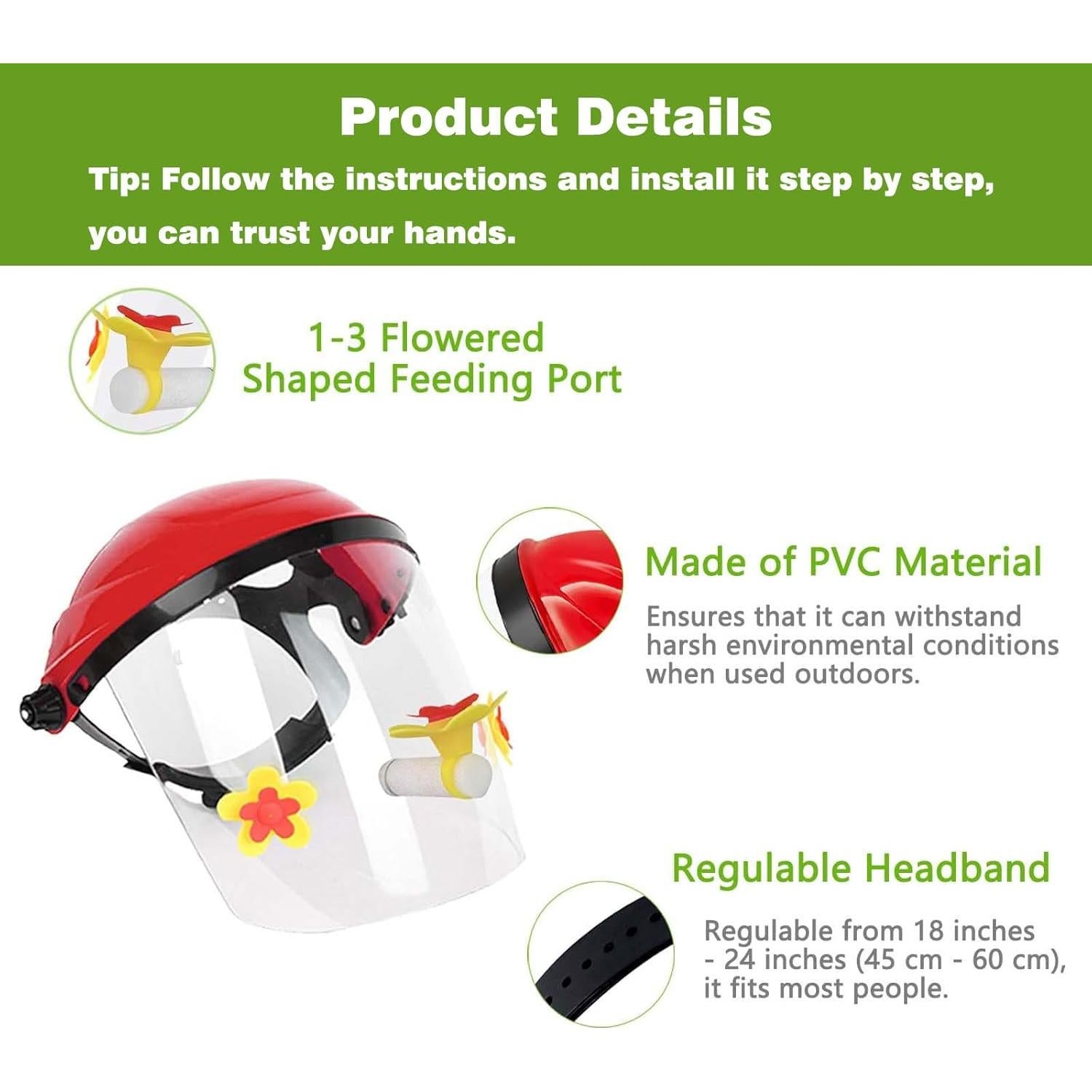 Alimentador de Colibríes Hsmanchry Amarillo 3 Puertos Ajustables