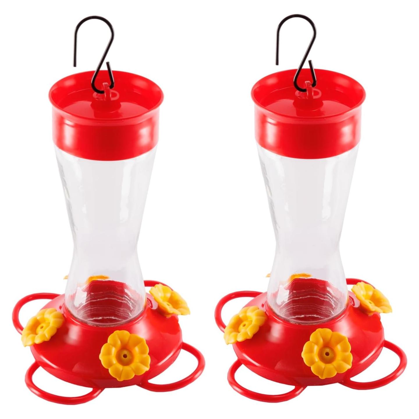 Alimentador de Aves Ritmo de la Naturaleza 2Pcs Vidrio 236ml