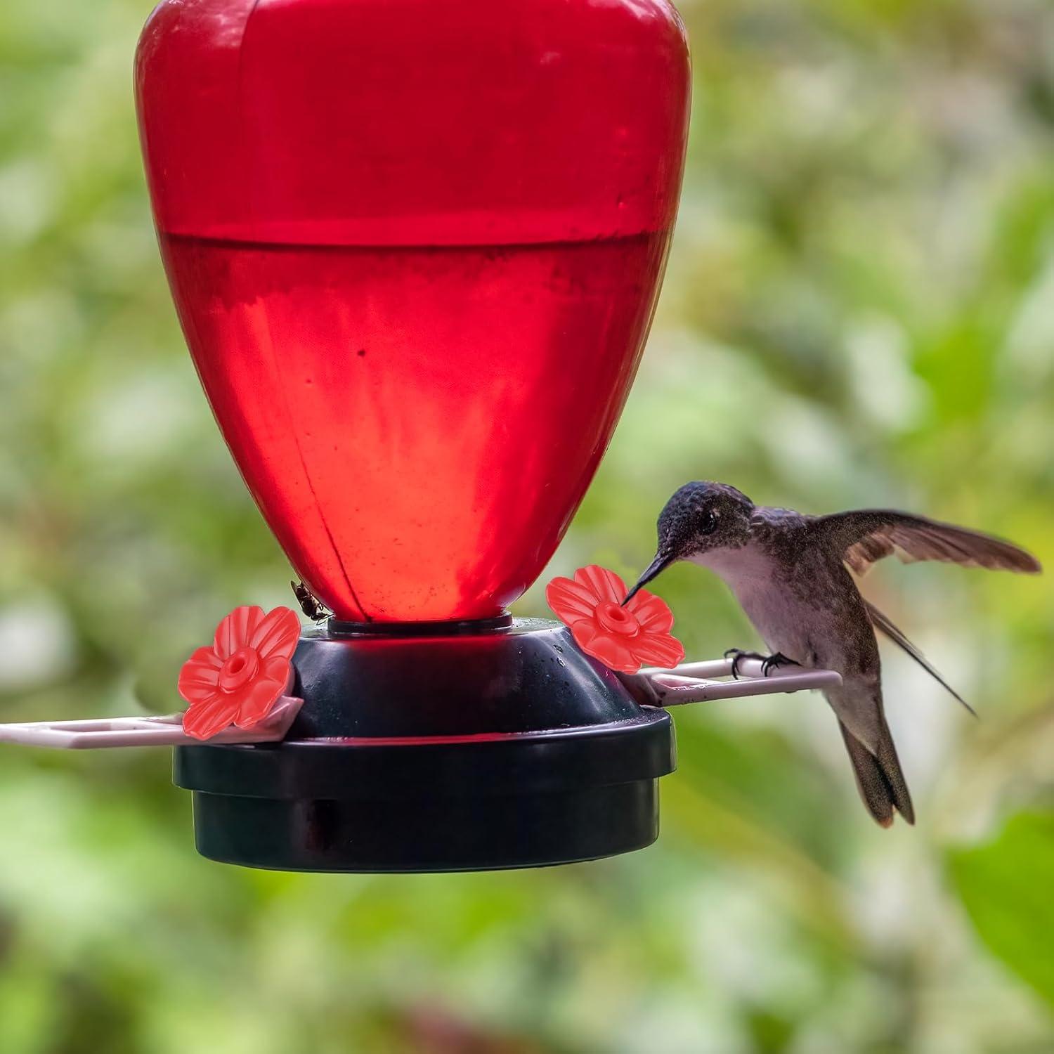 Juego de 16 Flores Rojas para Alimentadores de Colibríes - Salbsever