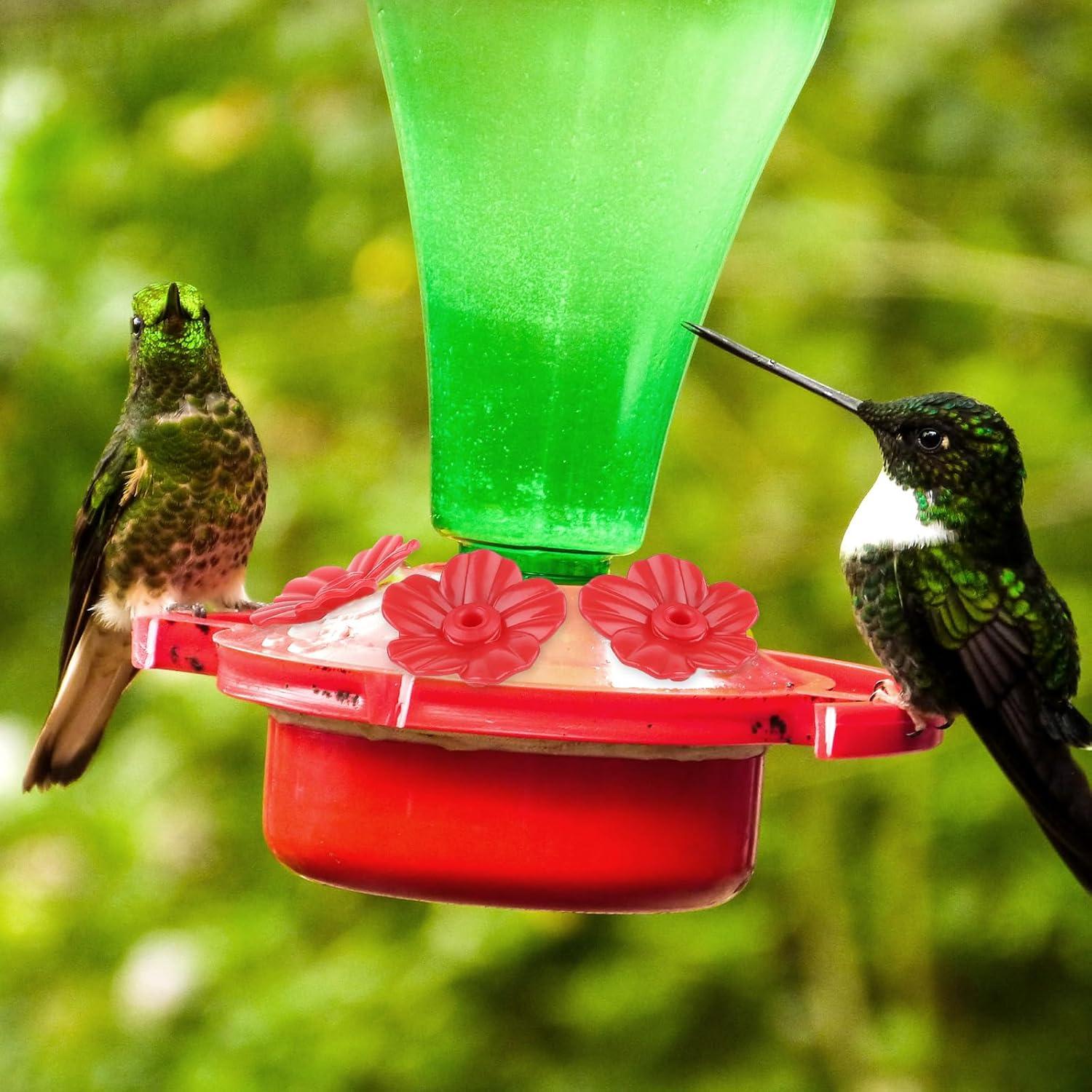Juego de 16 Flores Rojas para Alimentadores de Colibríes - Salbsever