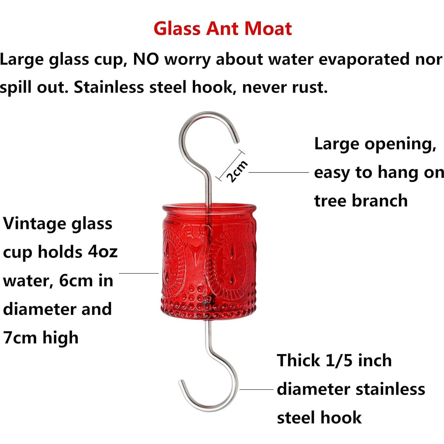 Foso Antiguo de Vidrio Aelean para Colibríes y Orioles 0.24L