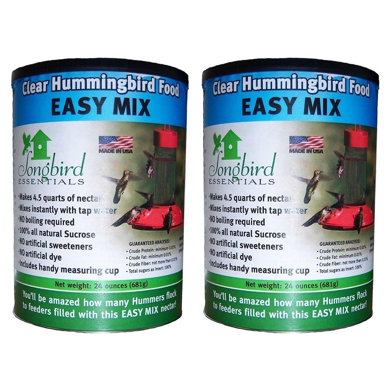 Néctar Claro para Colibríes Songbird Essentials 0.68L (2 Paquetes)