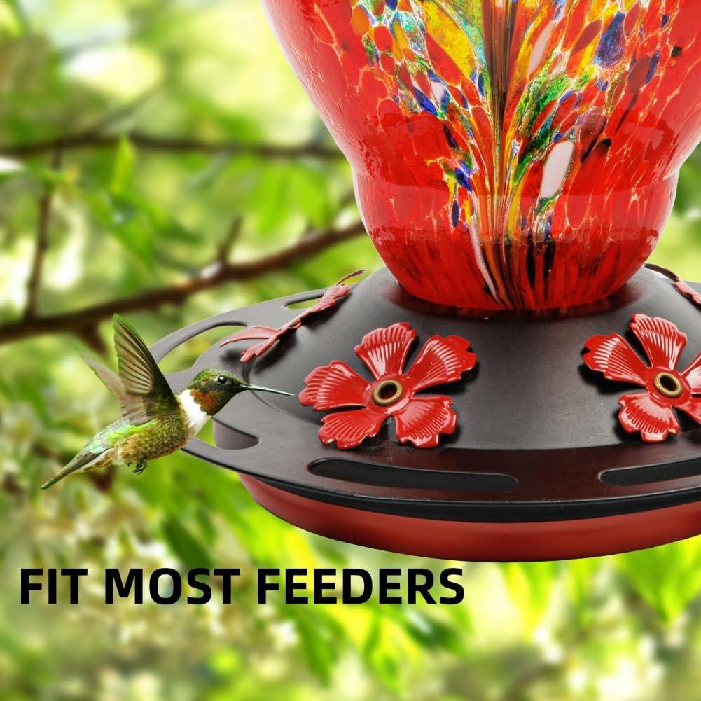 Base Inferior para Alimentador de Colibríes WOSIBO - Plástico Rojo y Metal