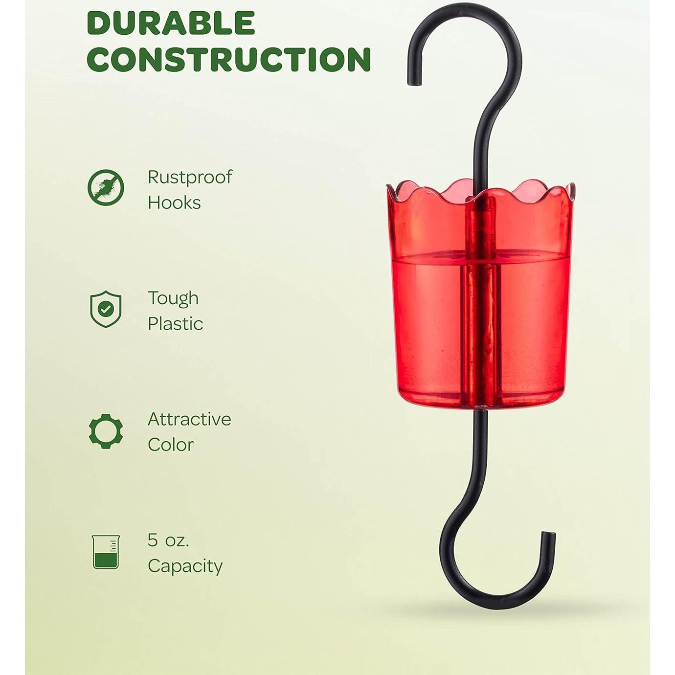 Moat para Hormigas SEWANTA 2pk Rojo - Protección Comederos Colibríes