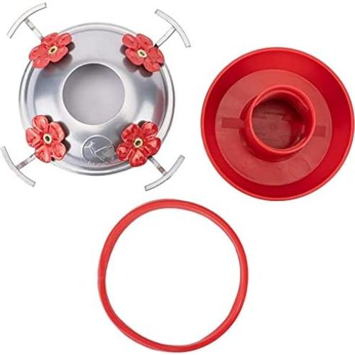 Base Inferior Reemplazo Alimentador Colibrí REZIPO Rojo