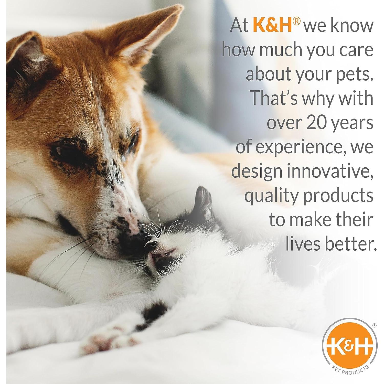 Cama Autocalentable para Gatos y Perros K&H 48x46cm Gris