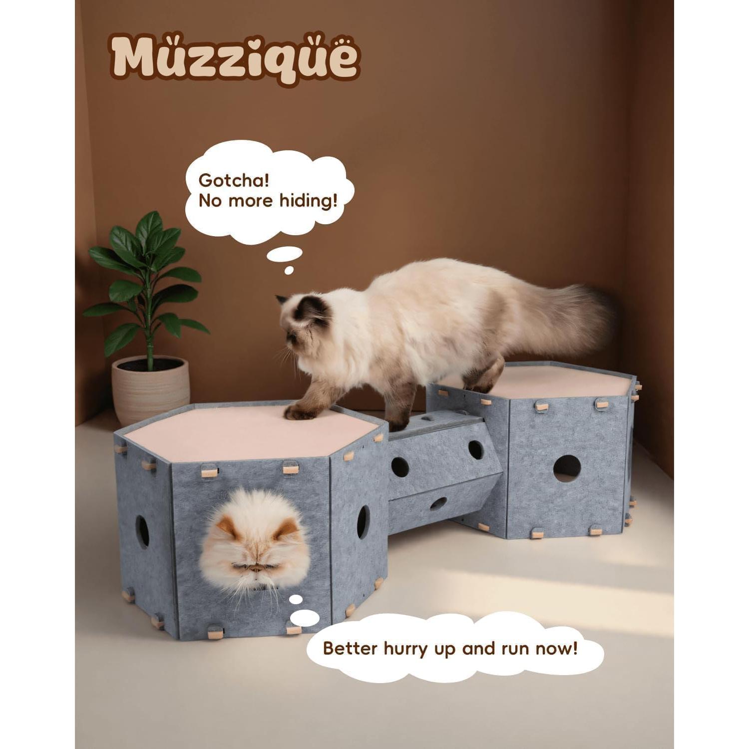 Casa de Juego Modular para Gatos y Perros Muzzique 118x43 cm