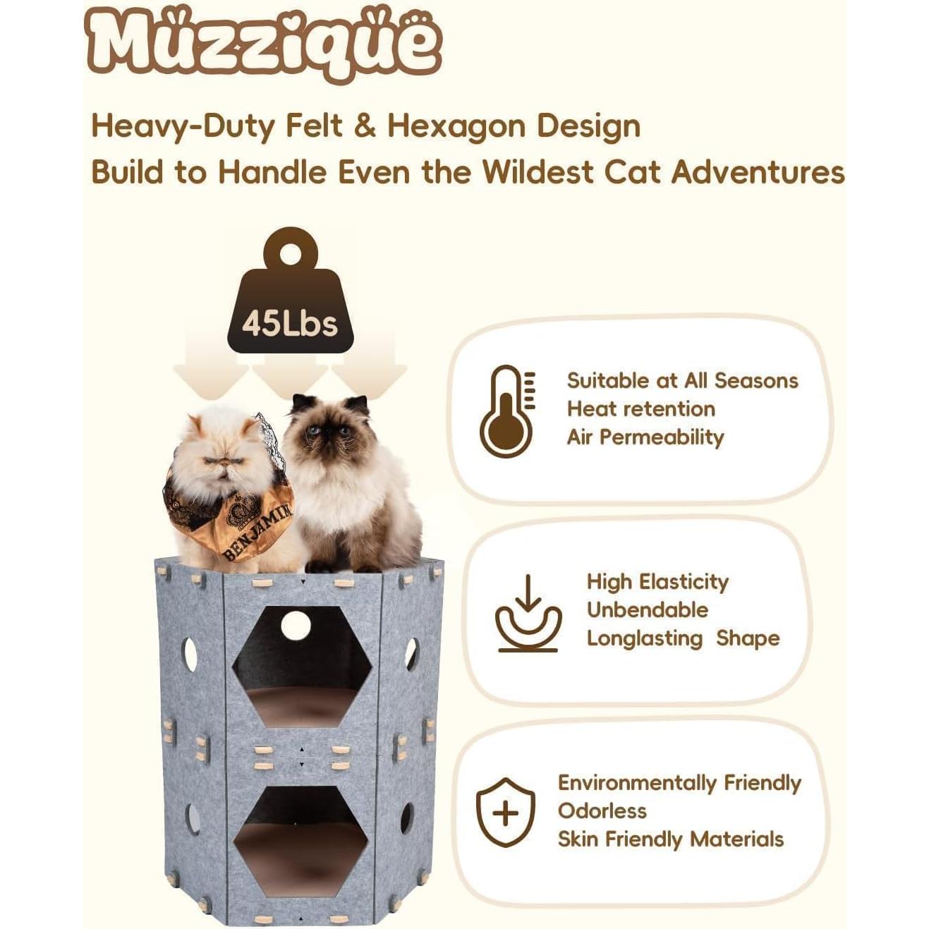 Casa de Juego Modular para Gatos y Perros Muzzique 118x43 cm