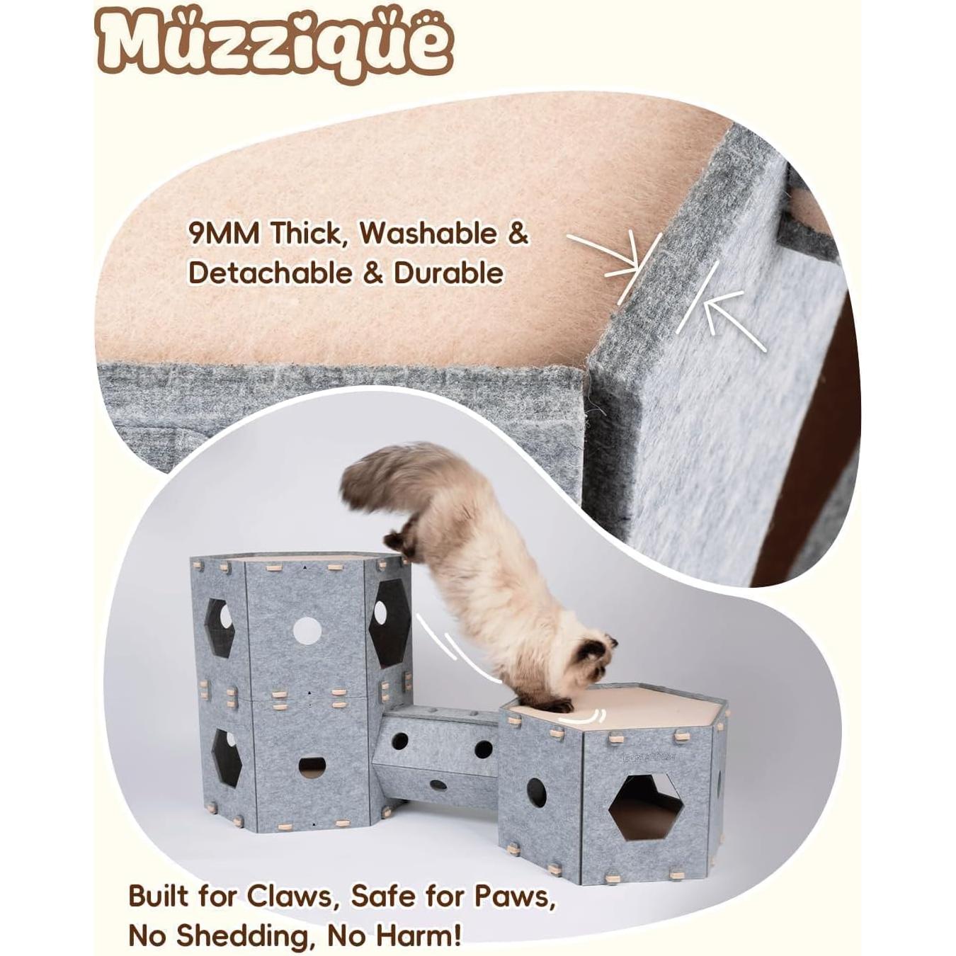 Casa de Juego Modular para Gatos y Perros Muzzique 118x43 cm