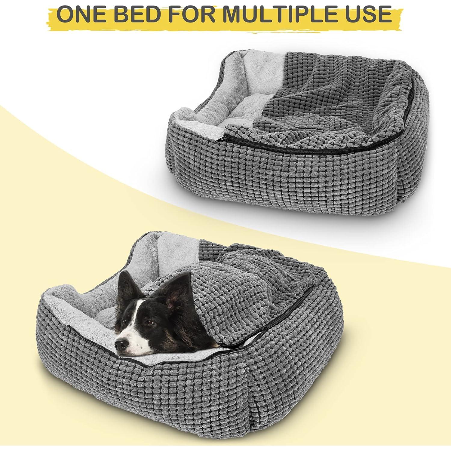 Cama para Perros GASUR 20x19 cm Antiestrés con Capucha