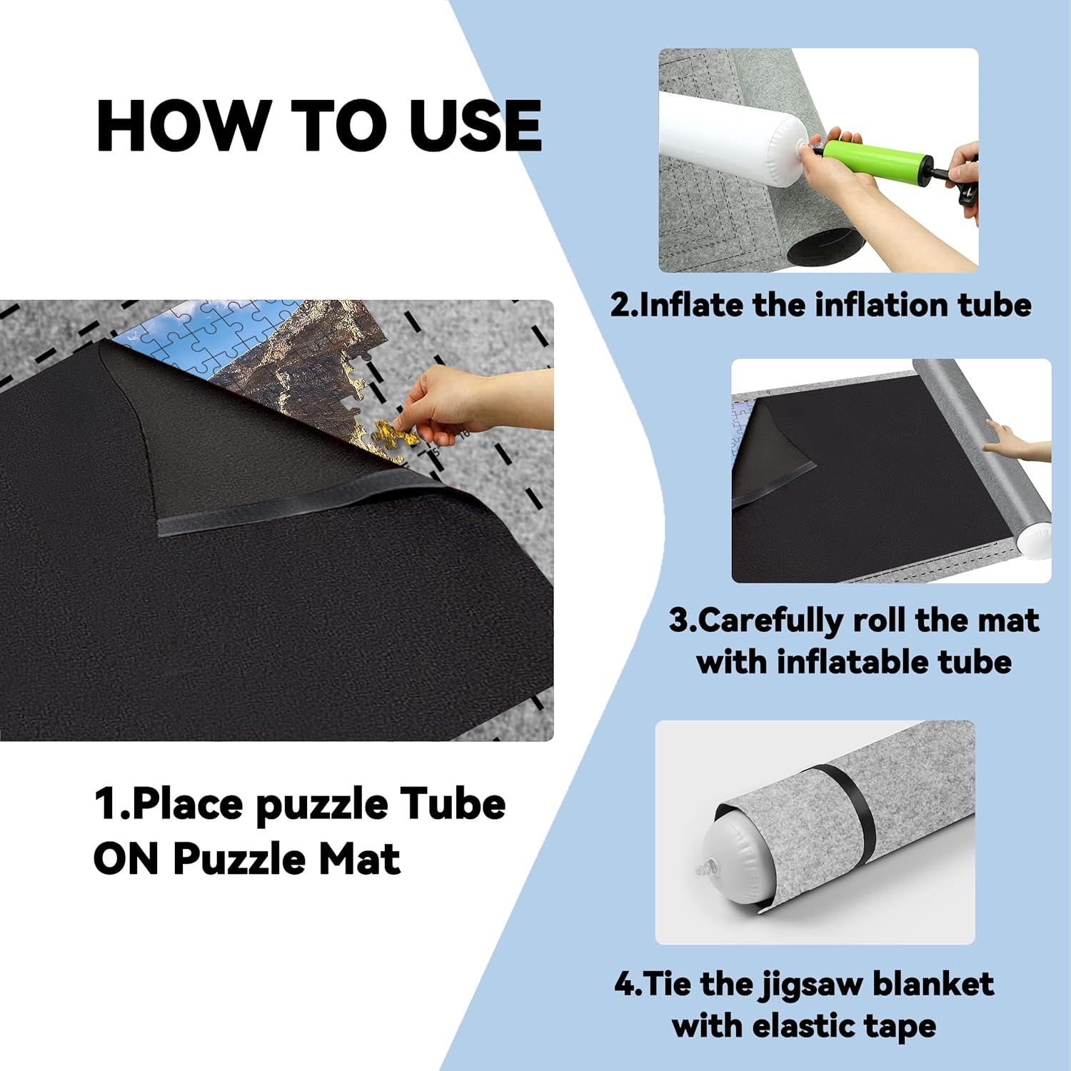 Alfombrilla para Rompecabezas Gropecan 2000 Piezas Fieltro