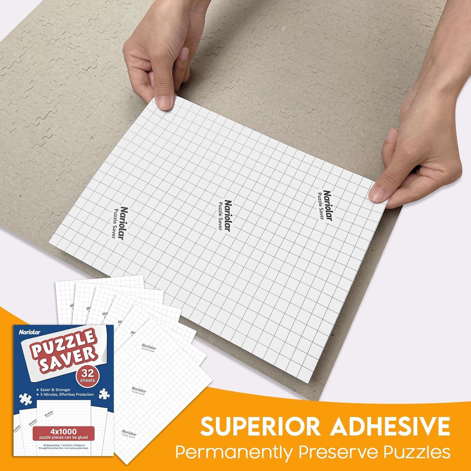 Hojas Ahorradoras de Rompecabezas Nariolar - 32 Hojas 19x26cm