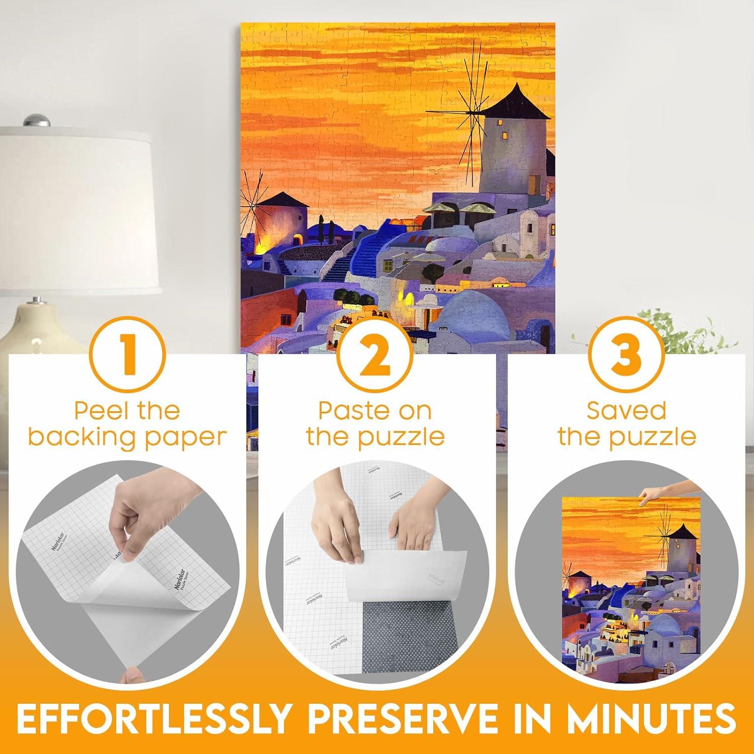 Hojas Ahorradoras de Rompecabezas Nariolar - 32 Hojas 19x26cm