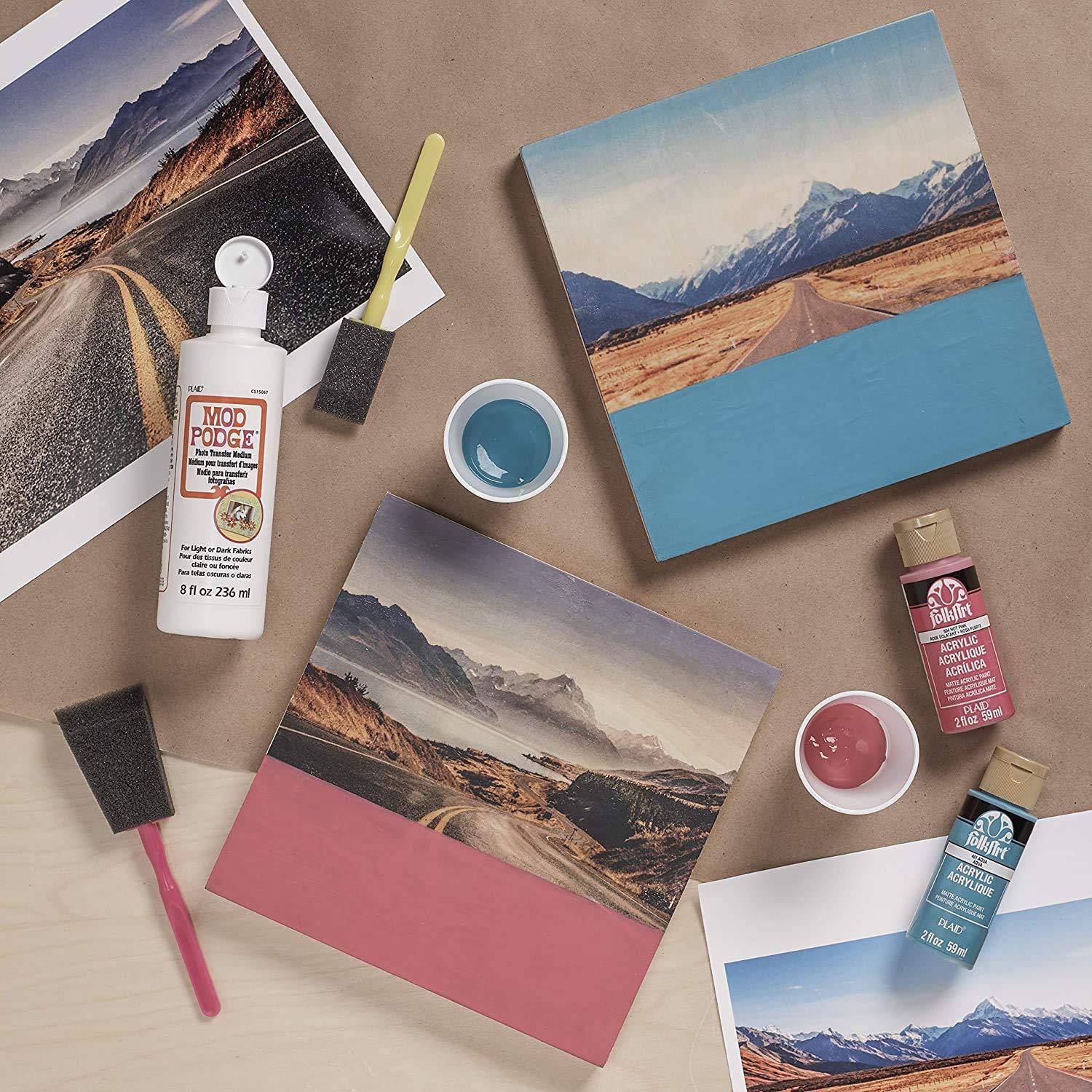 Mod Podge Transferencia de Fotos 226.8g + Kit Accesorios Pixiss