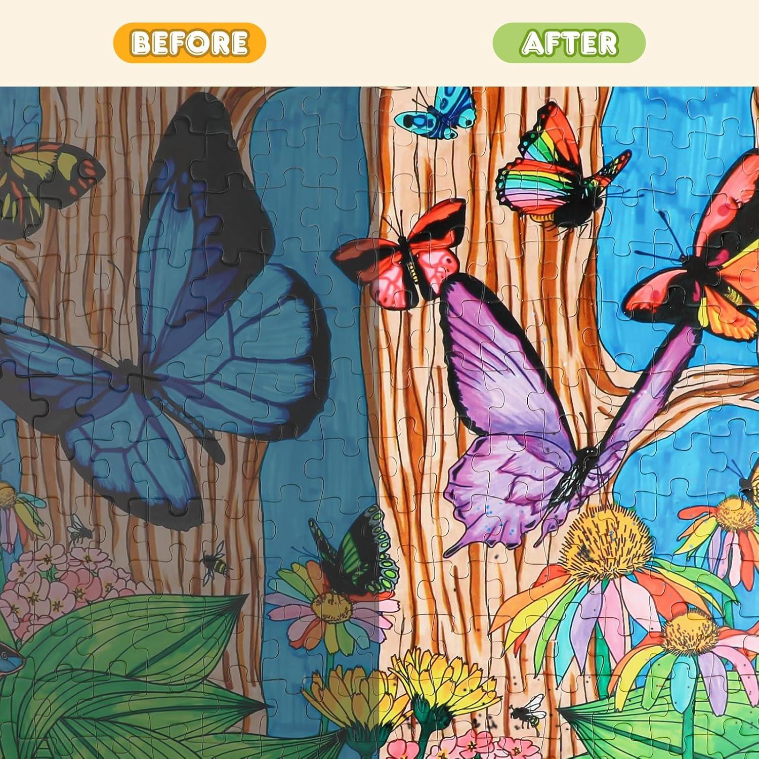 Pegamento para Rompecabezas NAIMOER 240ml con Aplicador Esponja