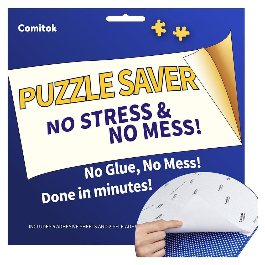 Ahorra Rompecabezas Comitok 1000 Piezas - 6 Hojas Adhesivas